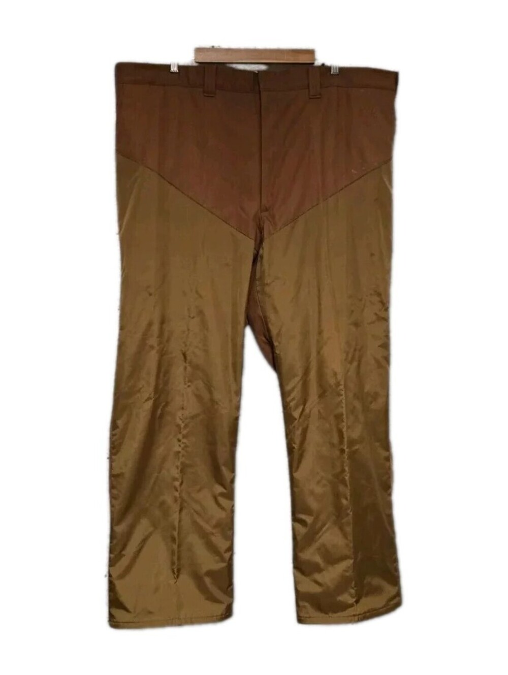 VTG Woolrich Hunting Brush Pants Men's Size 46x31 Brown Canvas USA READ